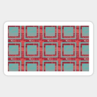 Circles and Square Pattern Sticker